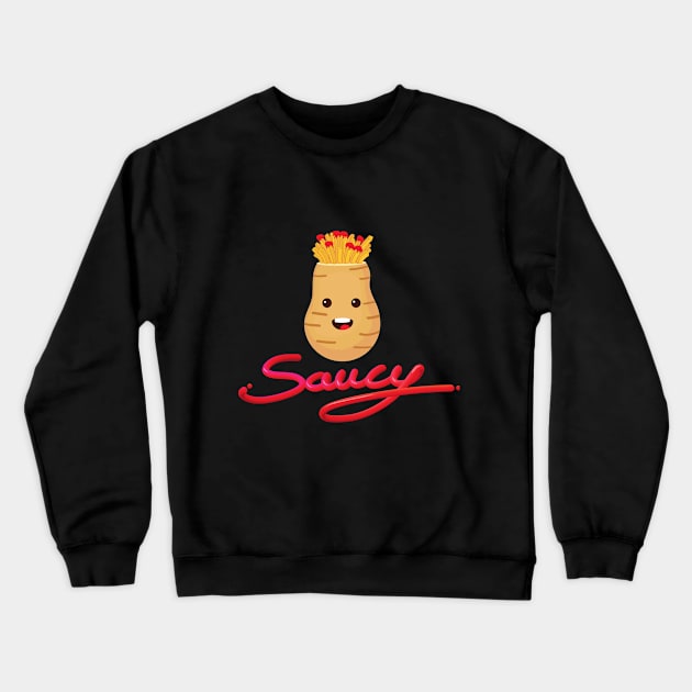 Saucy Crewneck Sweatshirt by Jaxt designs